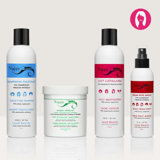 Pack 1 soins shampoings cheveux defrisés - Nappy Queen